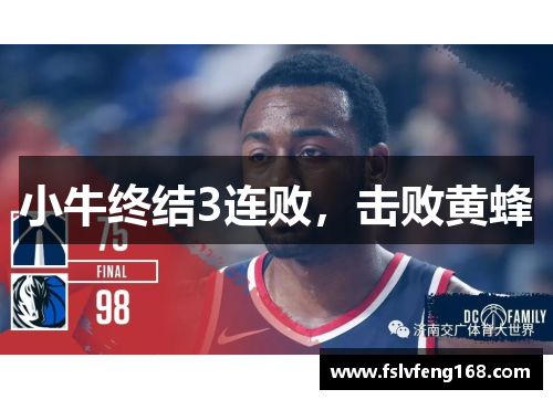 小牛终结3连败，击败黄蜂